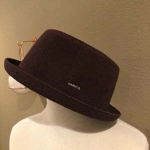 Kangol Brown Pork Pie Hat / Bamboo Mowbray - Like New